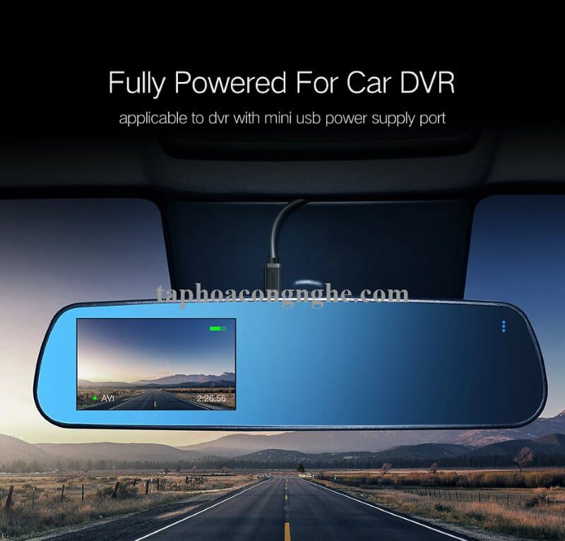 Ugreen 10354 0.5M màu Đen Cáp sạc truyền dữ liệu USB 2.0 sang MINI USB đầu mạ vàng US132 30010354